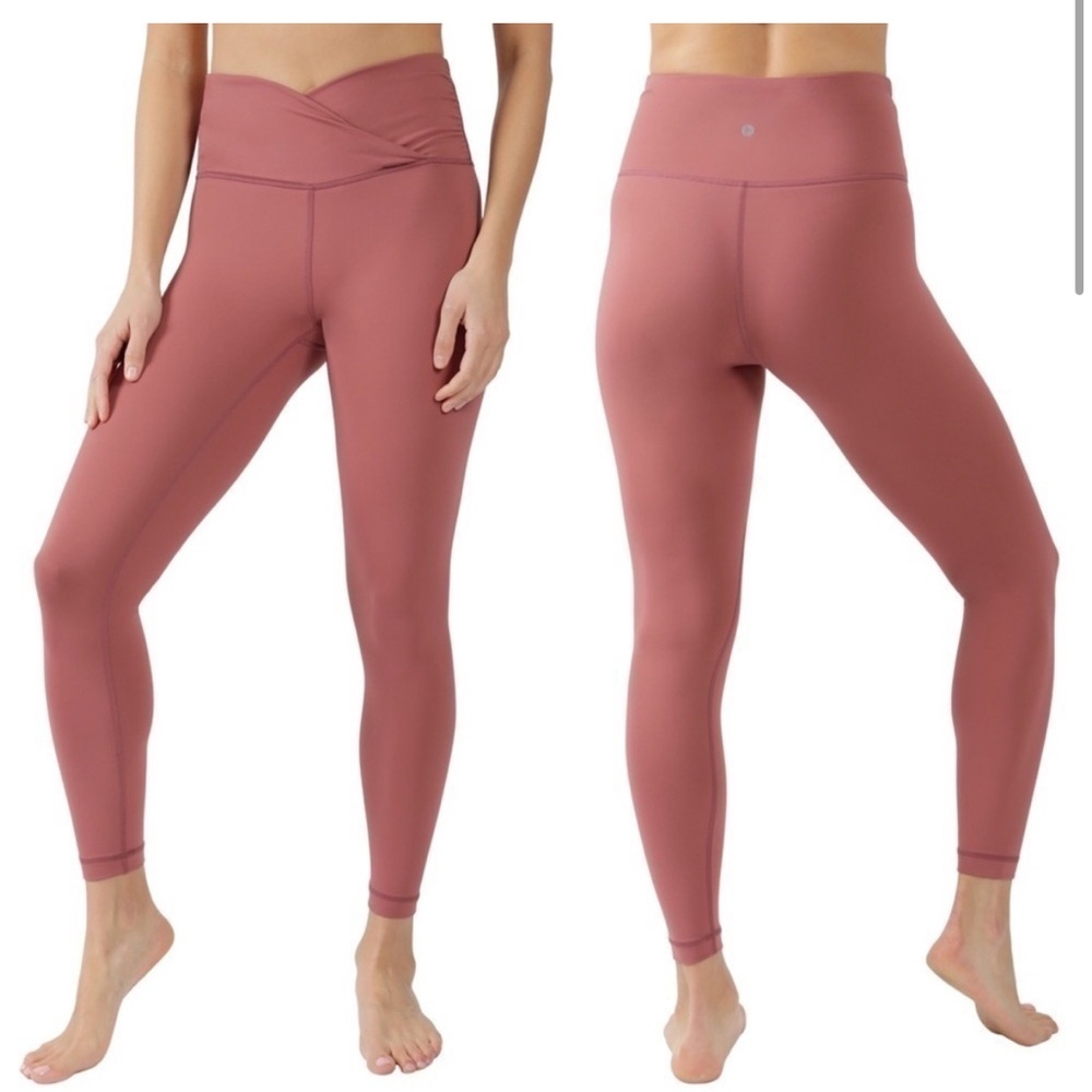 90 Degree By Reflex Pink Leggings with Elegant Fit